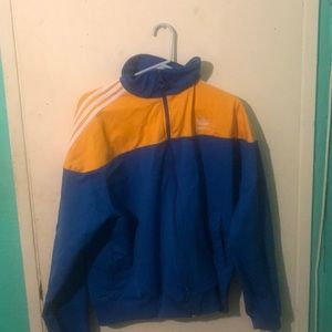 Yellow and Blue Adidas California Fleece